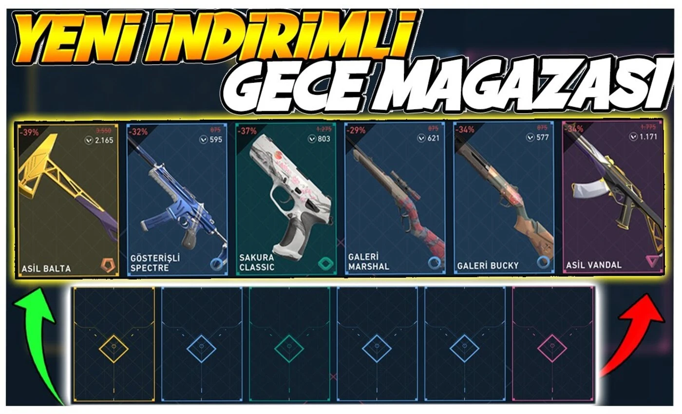 Valorant Gece Pazarı: Skinsel Zenginliklerin Gecesi (12-31 Ekim) !!! Valorant Gece Pazarı: Skinsel Zenginliklerin Gecesi (12-31 Ekim) !!!