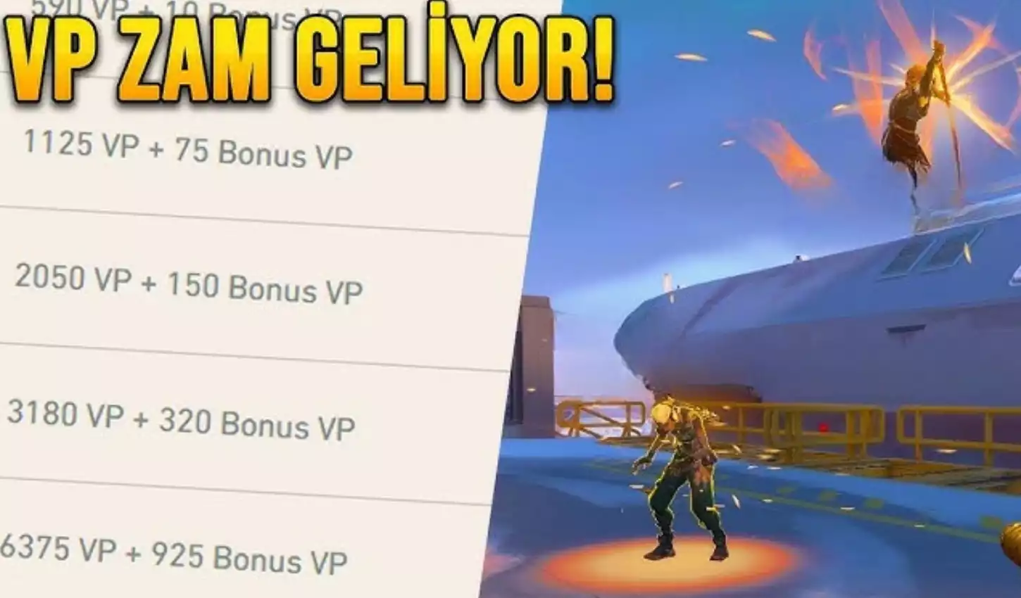 Valorant'ta VP Fiyatlarına %15 Zam! Yeni Fiyatlar (18 Eylül) Valorant'ta VP Fiyatlarına %15 Zam! Yeni Fiyatlar (18 Eylül)